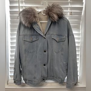 HEAVY WEIGHT HOODED DENIM JACKET